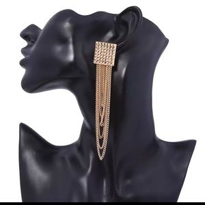 ❤️Gold or Silver Color Long Earrings Drop Hip Hop